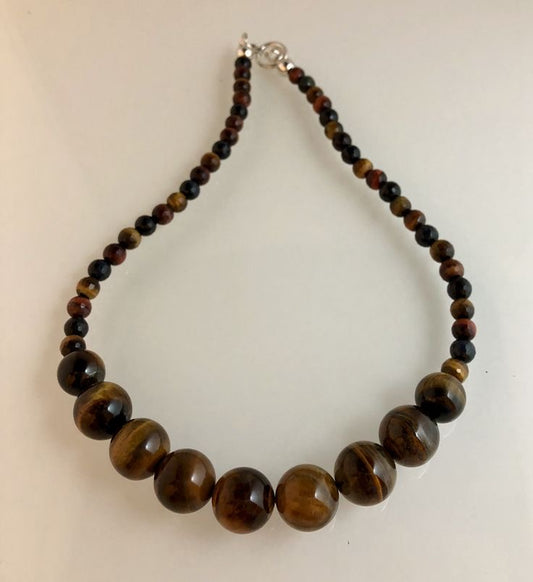 Tiger's Eye Cascade Necklace